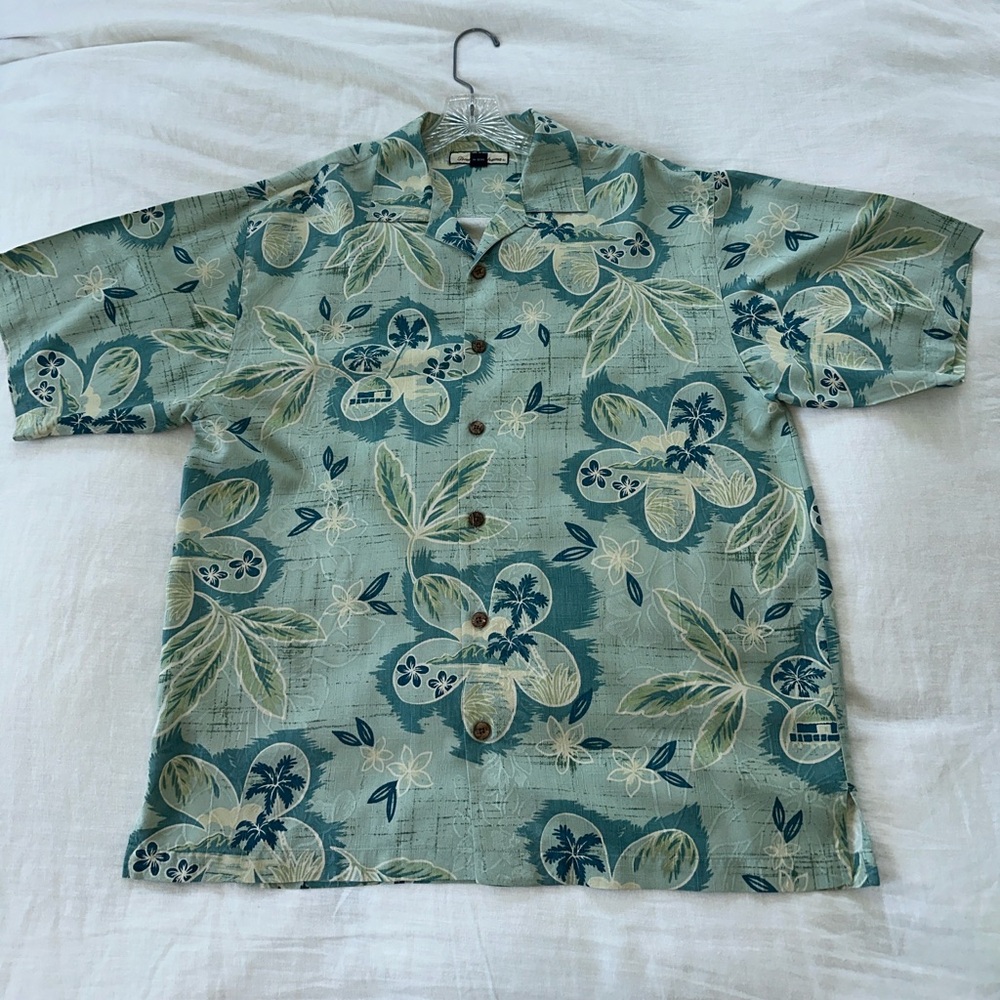 Tommy Bahama Silk Floral Hawaiian Shirt